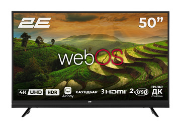 Телевізор 2E Black (2E-50A06LW)