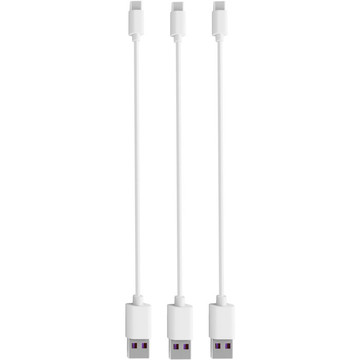 Кабель USB Timstool USB to microUSB 0.21 м 3шт White (DC21-MU-WT)