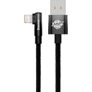 Кабель USB Baseus MVP 2 Elbow-shaped Fast Charging Data Cable USB to Lightning 2.4A 2m Black