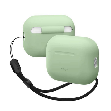 Чохол Elago Silicone Basic Case with Nylon Lanyard Pastel Green for Airpods Pro 2nd Gen (EAPP2SC-BA+ROSTR-PGR)