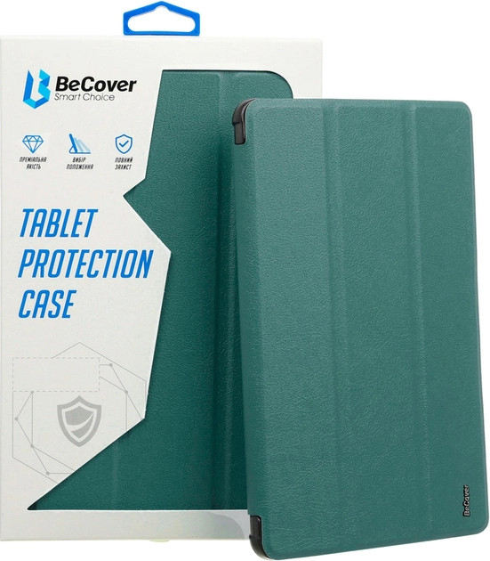 Обкладинка BeCover Soft Edge Samsung Galaxy Tab A8 10.5 (2021) SM-X200 / SM-X205 Dark Green (708358)