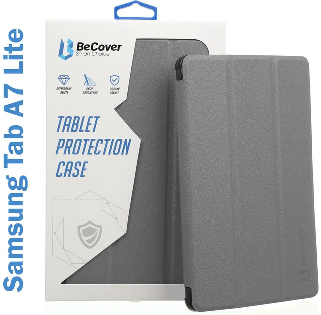 Обложка BeCover Smart for Samsung Galaxy Tab A7 Lite SM-T220/SM-T225 Grey (706456)