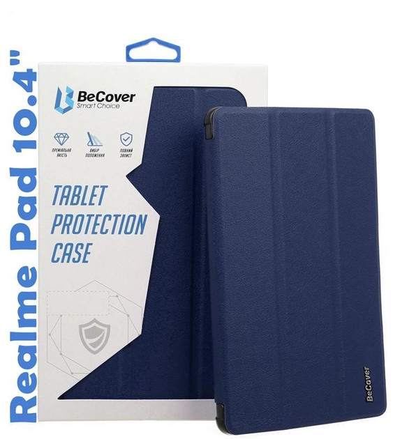 Обкладинка BeCover Smart for Realme Pad 10.4" Deep Blue (708265)