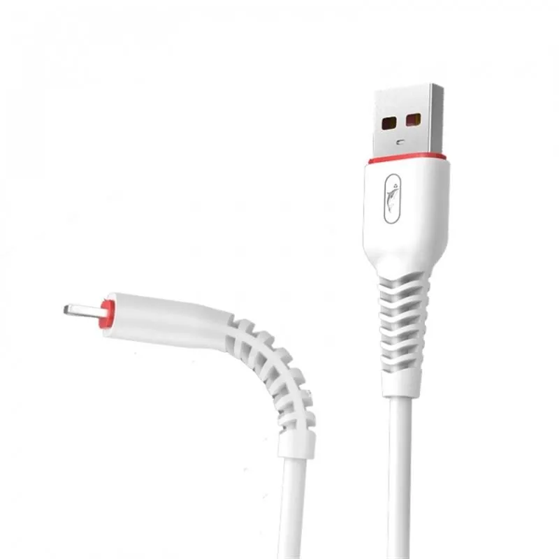 Кабель USB SkyDolphin S54T Soft USB - Type-C 1м, White (USB-000431)