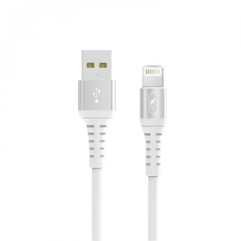 Кабель USB SkyDolphin S05L TPE Frost Line USB - Lightning 1м, White (USB-000548)