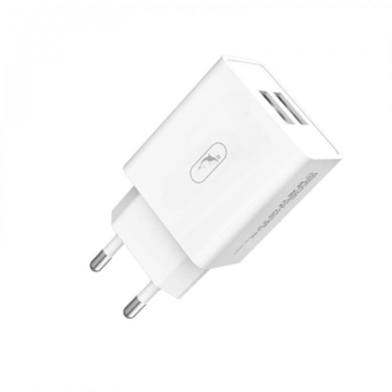 Зарядное устройство SkyDolphin SC30 (2USB, 2.1A) White (MZP-000111)