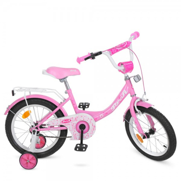 Дитячий велосипед Prof1 16" Princess Рожевий (Y1611 pink)