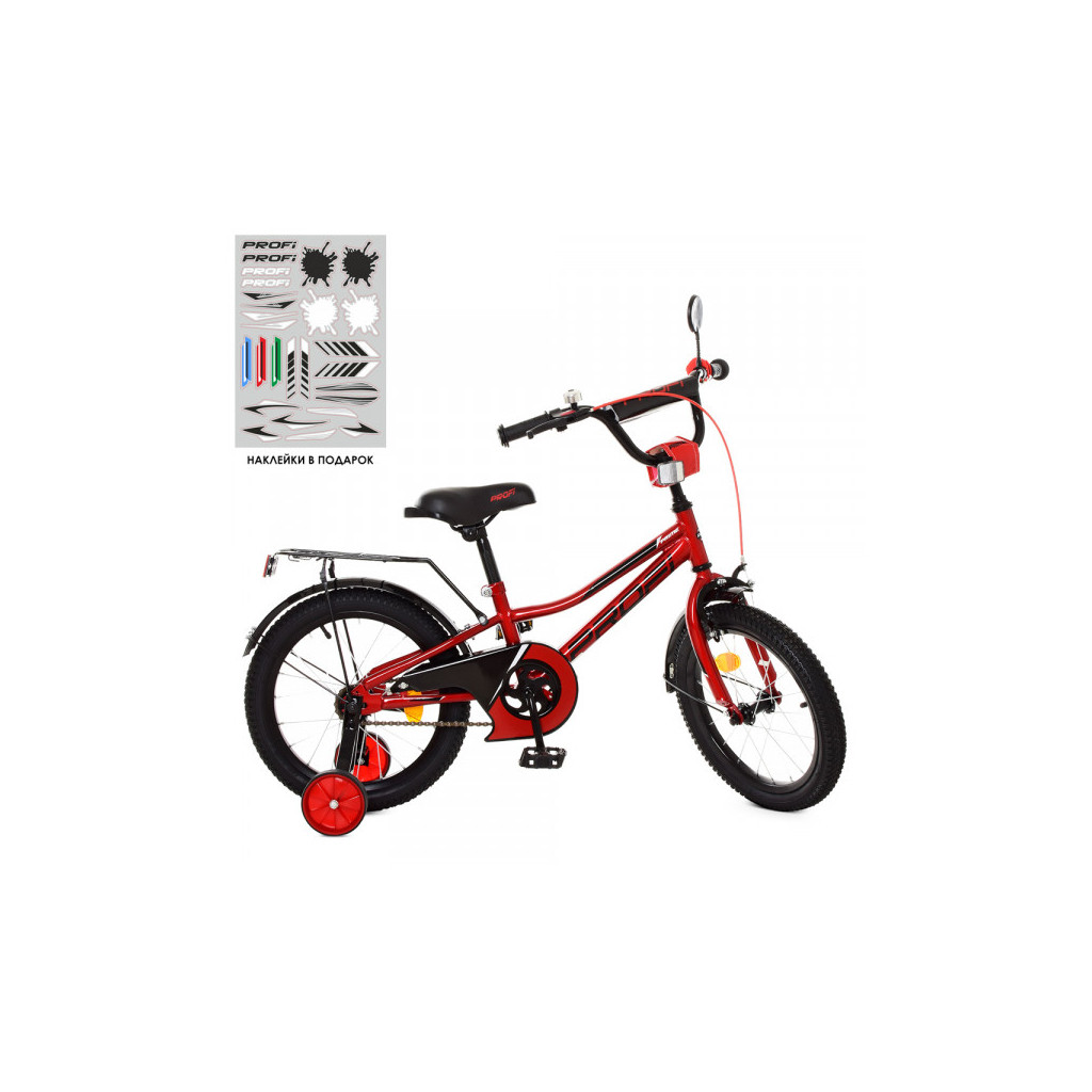 Дитячий велосипед Prof1 16" Prime Червоний (Y16221 red)
