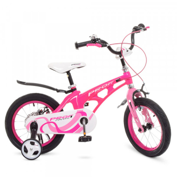 Дитячий велосипед Prof1 16" Infinity Малиновий/Рожевий (LMG16203 crimson/pink)