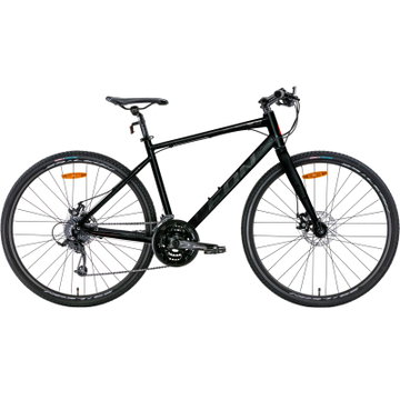 Велосипед Leon 28" HD-80 DD рама-19" 2022 Black/Grey (OPS-LN-28-020)