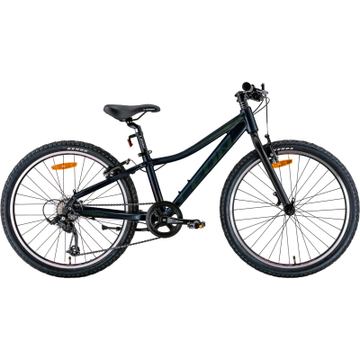 Велосипед Leon 24" Junior Vbr рама-12" 2022 Black/Khaki (OPS-LN-24-088)