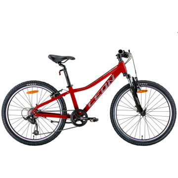 Велосипед Leon 24" Junior AM Vbr рама-12" 2022 Red/Grey (OPS-LN-24-081)