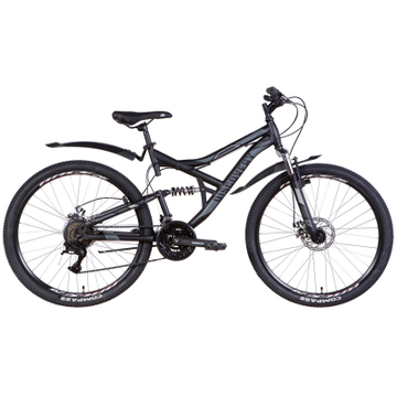 Велосипед Discovery 26" Canyon AM2 DD рама-17,5" 2022 Black/Grey (OPS-DIS-26-444)
