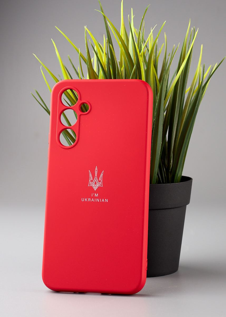 Чохол-накладка Soft Silicone Case Samsung A54 (5G) Тризуб Red