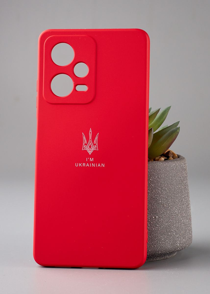 Чехол-накладка Soft Silicone Case Xiaomi Redmi Note 12 Pro Трезубец Red