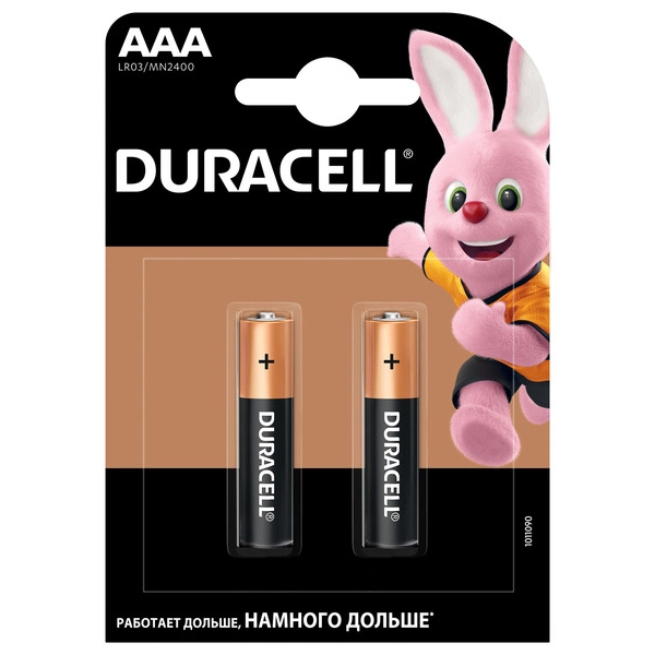 Батарейка Duracell LR03 MN2400 1x2 шт (5007819/5010171)