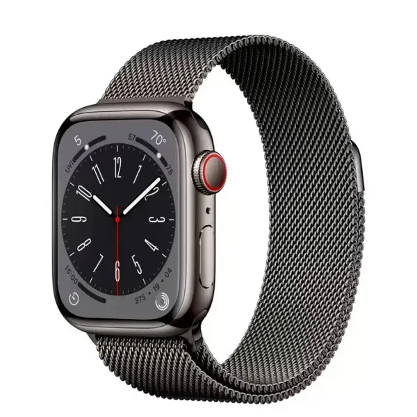 Смарт-годинник Apple Watch Series 8 LTE 41mm Graphite S. Steel Case w. Milanese Graphite (MNJL3/MNJM3)