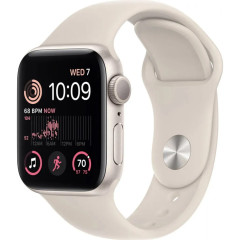 Смарт-годинник Apple Watch SE 2 GPS 40mm Starlight Aluminium Case with Starlight Sport Band S/M (MNT33, MR9U3)