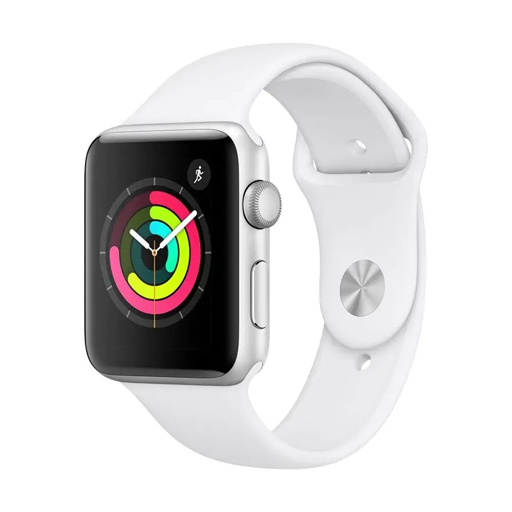 Смарт-годинник Apple Watch Series 3 GPS 42mm Silver Aluminium Case with White Sport Band (MTF22)