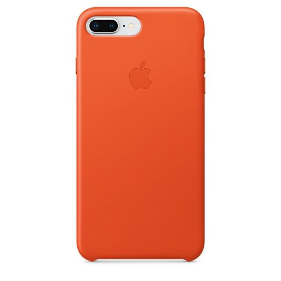 Чохол-накладка Apple iPhone 8 Plus Leather Case Bright Orange (MRGD2)