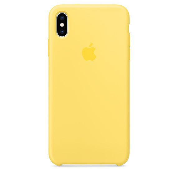 Чохол-накладка Apple iPhone Xs Max Silicone Case Canary Yellow (MW962)