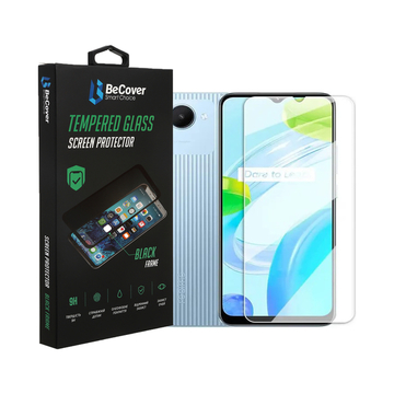 Защитное стекло BeCover for Realme C30/C30s/C33 Crystal Clear Glass 3D (708567)