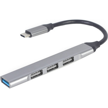 USB Хаб Cablexpert 1xUSB3.1, 3хUSB2.0, метал, Grey (UHB-CM-U3P1U2P3-02)