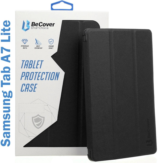 Чехол, сумка для планшетов BeCover Flexible TPU Mate for Samsung Galaxy Tab A7 Lite SM-T220/SM-T225 Black (706471)