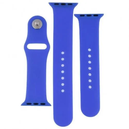 Ремешок Apple Watch Band Silicone Two-Piece 42/44/45/49 mm (44 Shiny Blue)