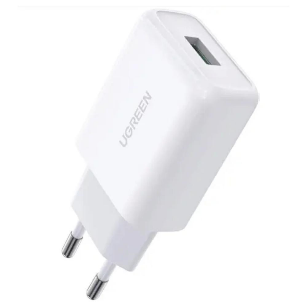 Зарядний пристрій Ugreen CD122 18W USB QC 3.0 Charger White