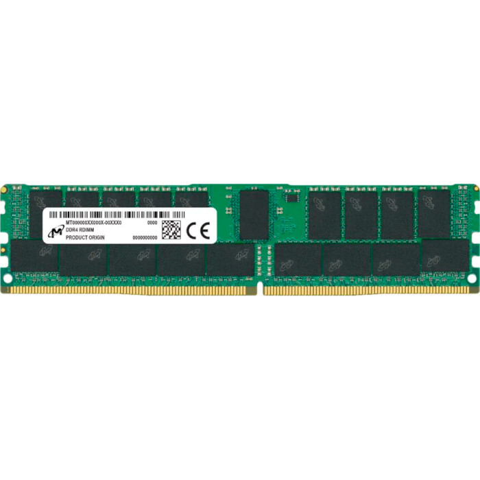 Оперативная память Micron DDR4 RDIMM 8GB 1Rx8 3200 CL22 (MTA9ASF1G72PZ-3G2R1R)