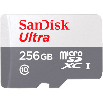 Карта пам'яті  SanDisk Ultra MicroSD UHS-I Class 10 256 ГБ (SDSQUNR-256G-GN3MN)
