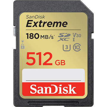 Карта памяти SanDisk Extreme SD 512GB C10 UHS-I (SDSDXVV-512G-GNCIN)