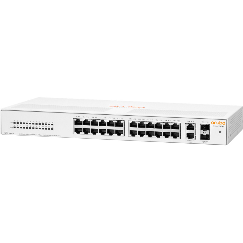 коммутатор HPE Aruba Instant On 1430 26G 2SFP Switch (R8R50A)