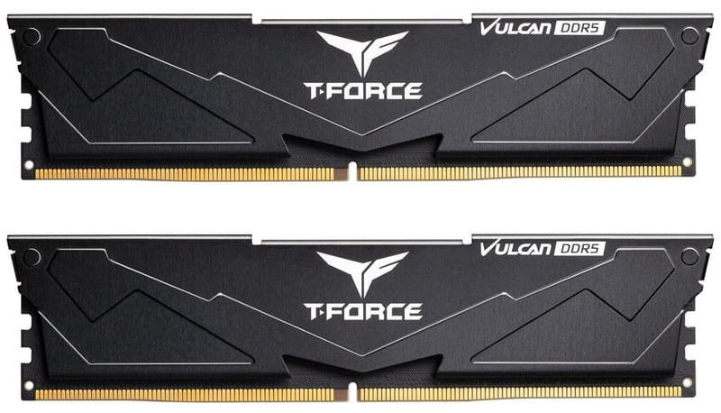 Оперативная память Team 32GB (2x16GB) DDR5 6000MHz T-Force Vulcan Black (FLBD532G6000HC38ADC01)