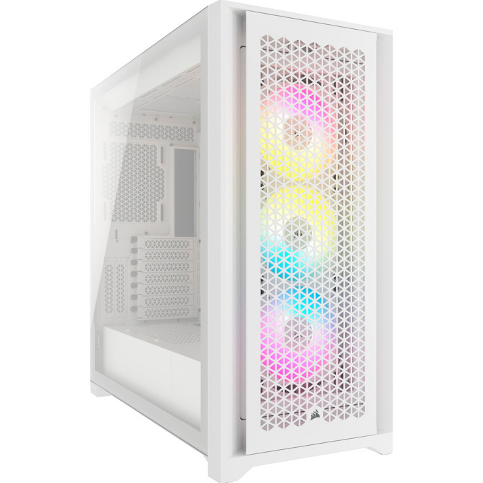 Корпус Corsair iCUE 5000D RGB AirFlow Tempered Glass White (CC-9011243-WW) без БП