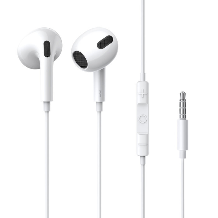 Наушники Baseus Encok 3.5mm lateral in-ear Wired Earphone H17 White (NGCR020002)