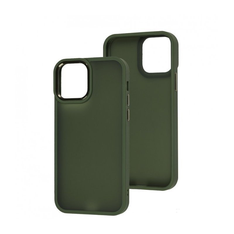Чехол-накладка Metal Bezel for iPhone 12 Pro Max Dark Green