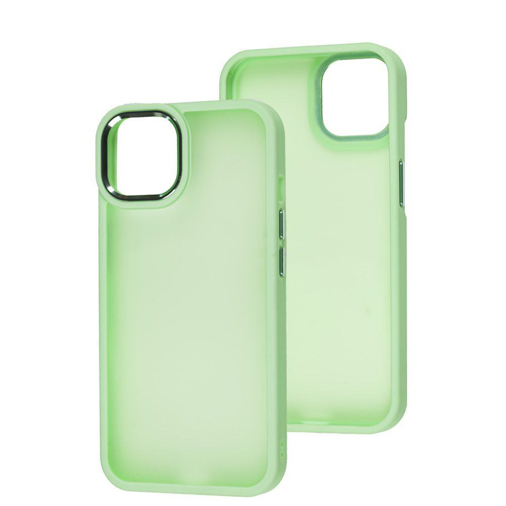 Чохол-накладка Metal Bezel for iPhone 12/12Pro Light Green