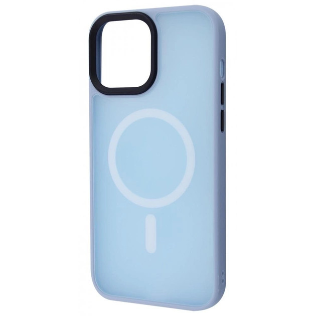 Чохол-накладка WAVE for iPhone 13 Pro Max Matte Colorful Case with MagSafe Light Blue