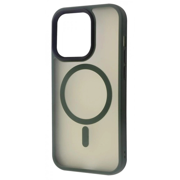 Чохол-накладка WAVE for iPhone 12/12 Pro Matte Insane Case with MagSafe Green
