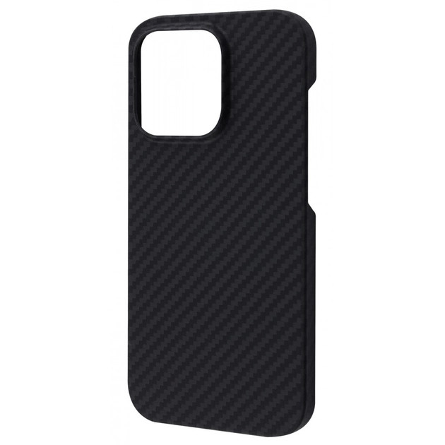 Чохол-накладка WAVE for iPhone 14 Plus Premium Carbon Slim with MagSafe Black