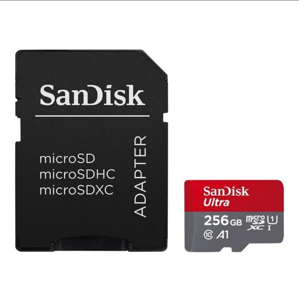 Карта памяти SanDisk microSDXC Ultra 256GB UHS-I A1 Class 10 + SD-adapter (SDSQUAC-256G-GN6MA)