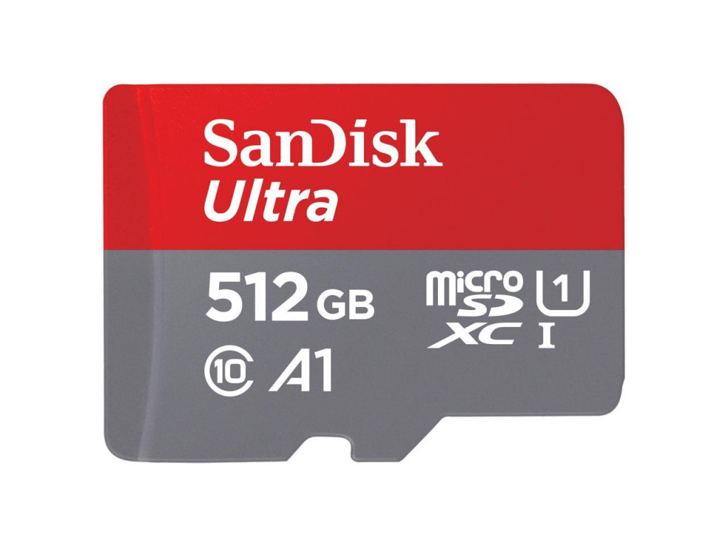 Карта памяти SanDisk Ultra microSDXC UHS-I 512GB + SD-adapter (SDSQUAC-512G-GN6MA)