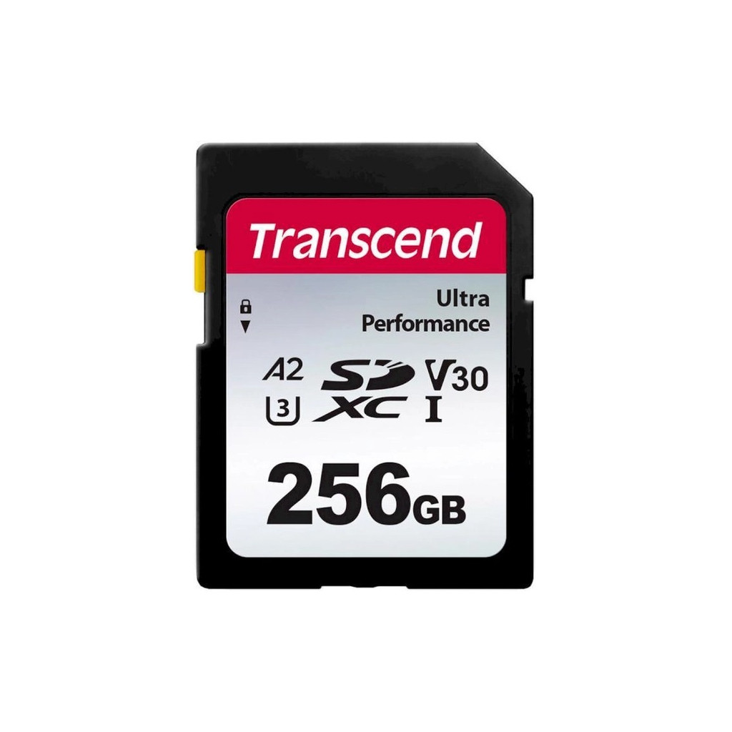 Карта памяти Transcend SD 256GB C10 UHS-I U3 A2 R160/W90MB/s 4K (TS256GSDC340S)