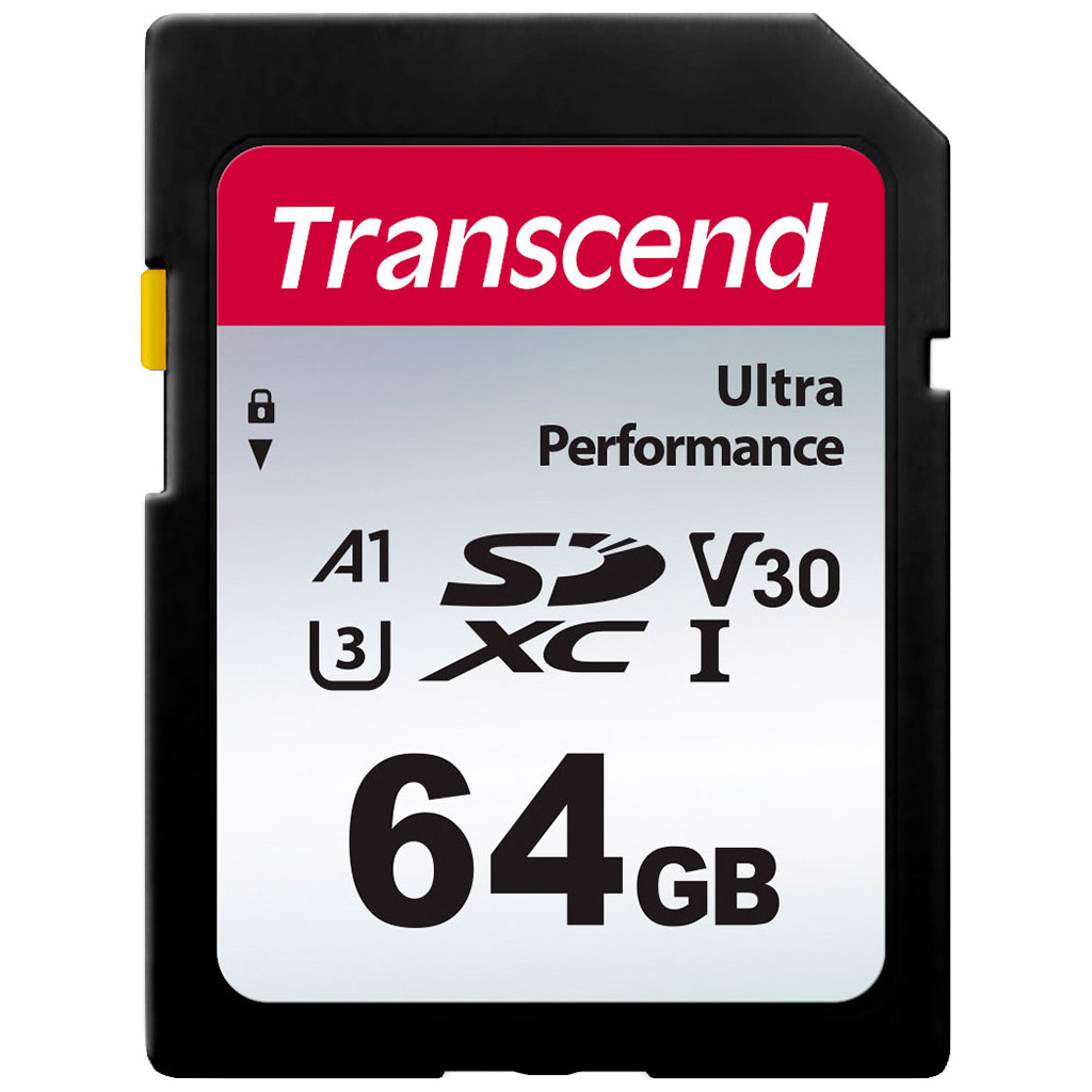 Карта пам'яті  Transcend SD 64GB C10 UHS-I U3 R160/W50MB/s 4K (TS64GSDC340S)
