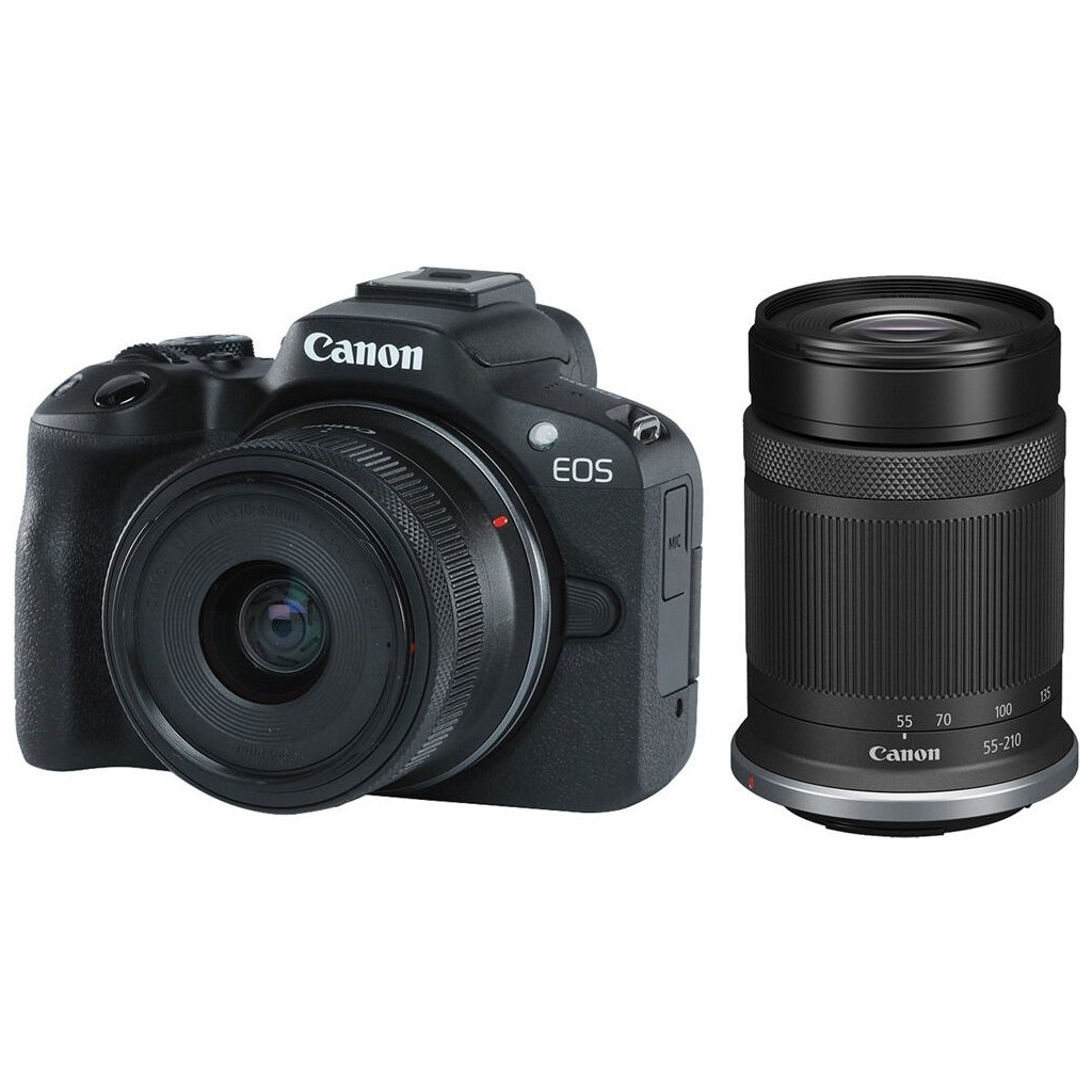 Фотоапарат Canon EOS R50 kit RF-S 18-45mm IS STM + RF-S 55-210mm IS STM Black (5811C034)