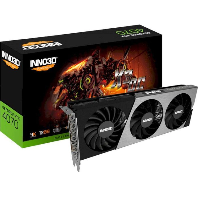 Видеокарта INNO3D GeForce RTX 4070 X3 OC (N40703-126XX-185252L)