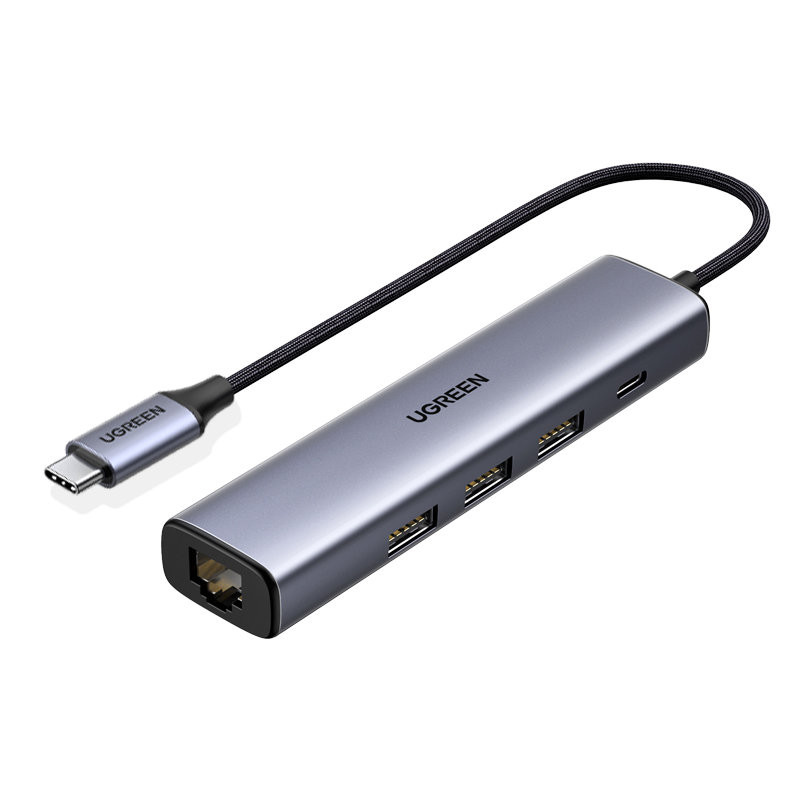 Док-станция Ugreen CM475 USB 3.0 Gigabit Ethernet Adapter (20932)