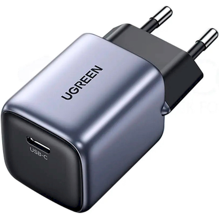 Зарядное устройство Ugreen CD319 Nexode Mini GaN 30W 1xUSB-C PD3.0 QC4.0 Wall Charger Gray (90666)